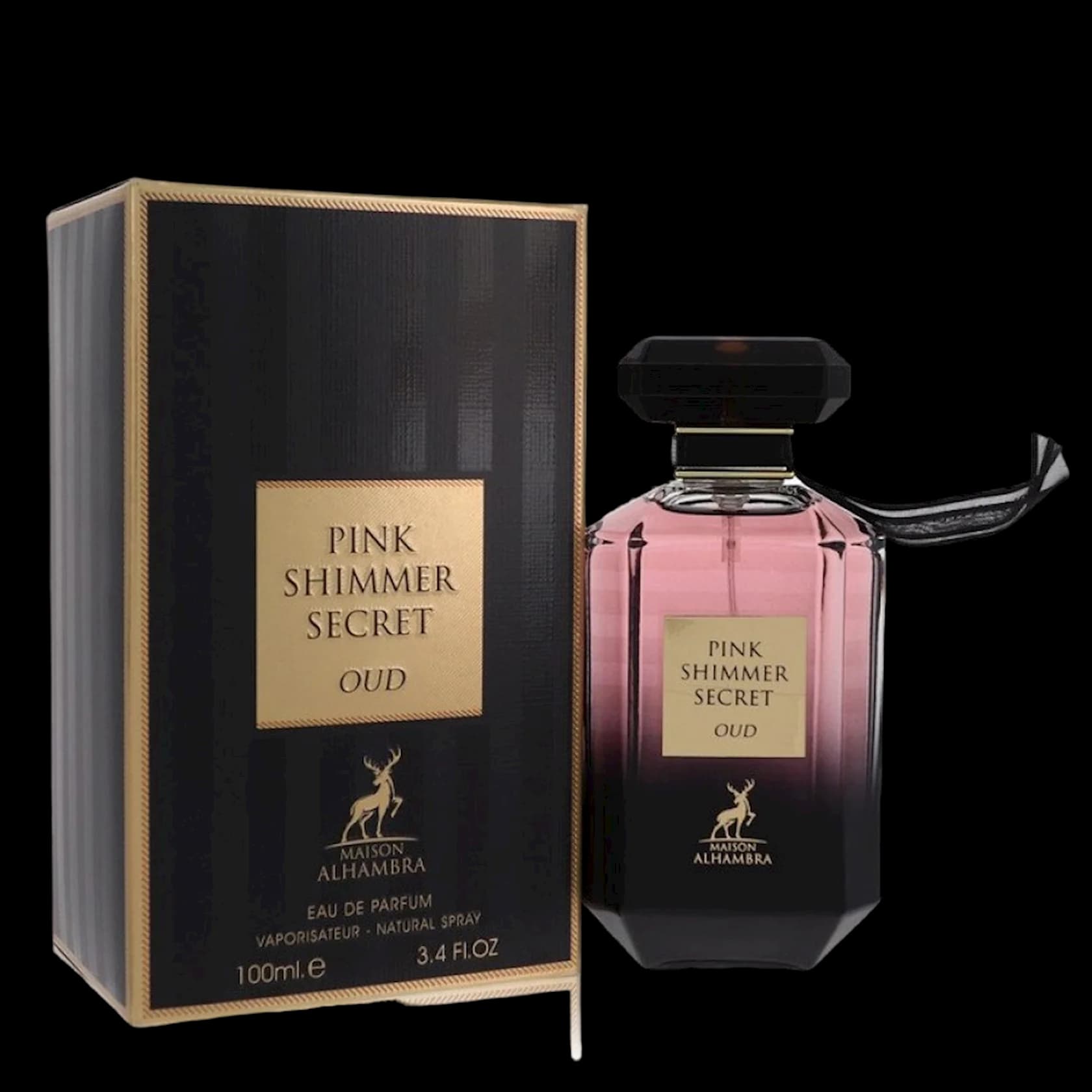 Alhambra Pink Shimmer Secret Oud qadınlar üçün ətir suyu 100 ml