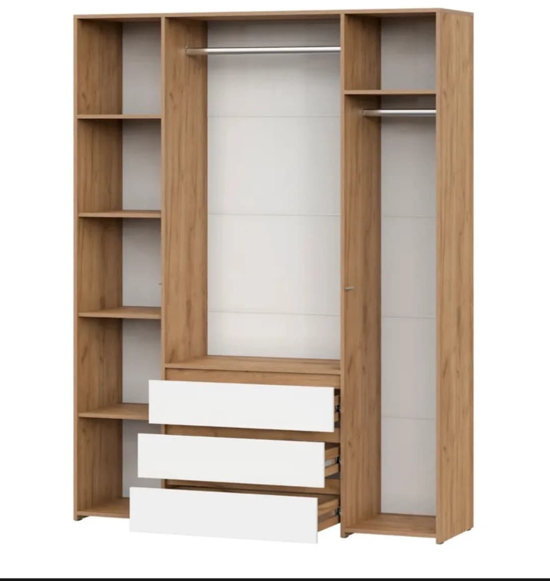Şkaf SO0025, laminat, ağ/bej, 210x160x45 sm — image 6