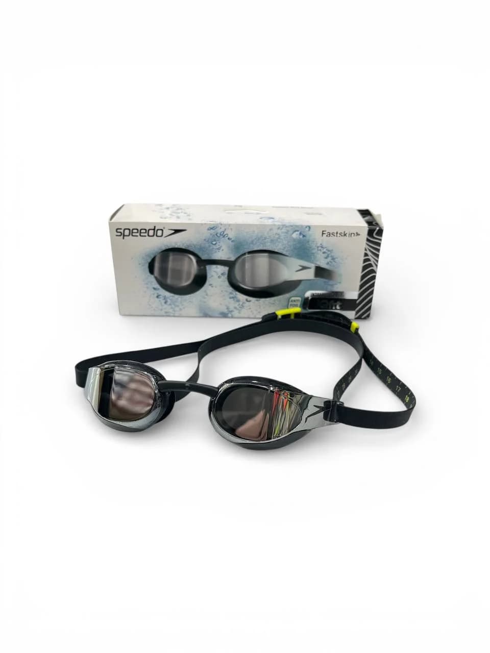 Üzgüçülük üçün eynək Speedo, silikon/şüşə, qara, ölçü One Size — изображение 2