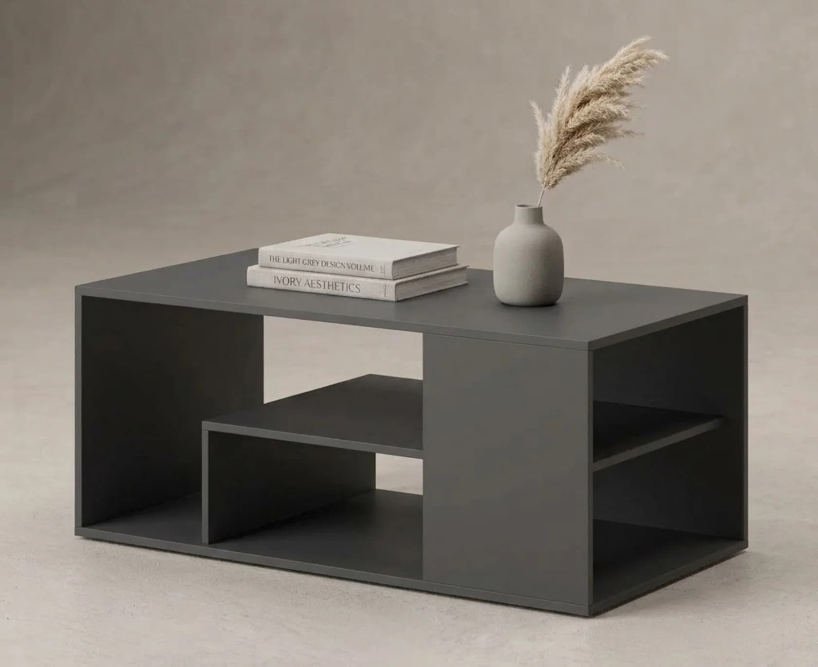 Jurnal masası MB3, laminat, Antrasit, 80x40x40 sm