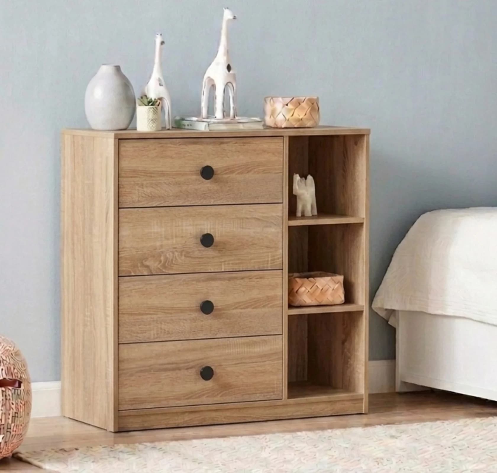 Komod MB 33, laminat, sanoma, 80x90x40 sm