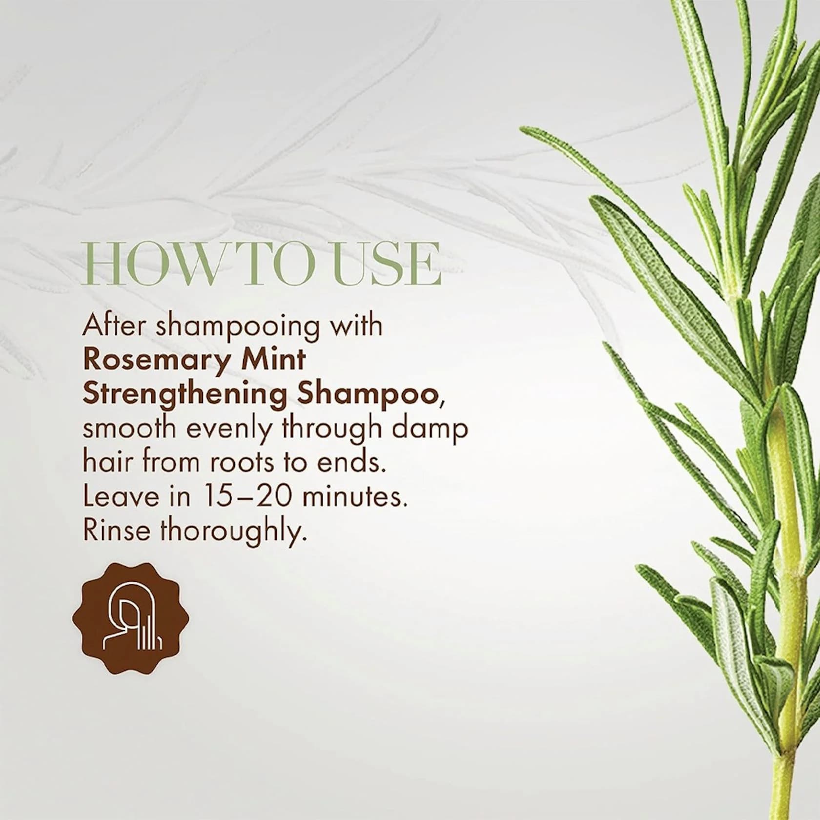 Saçlar üçün gücləndirici maska Mielle Organics Rosemary Mint, 340 q — şəkil 4