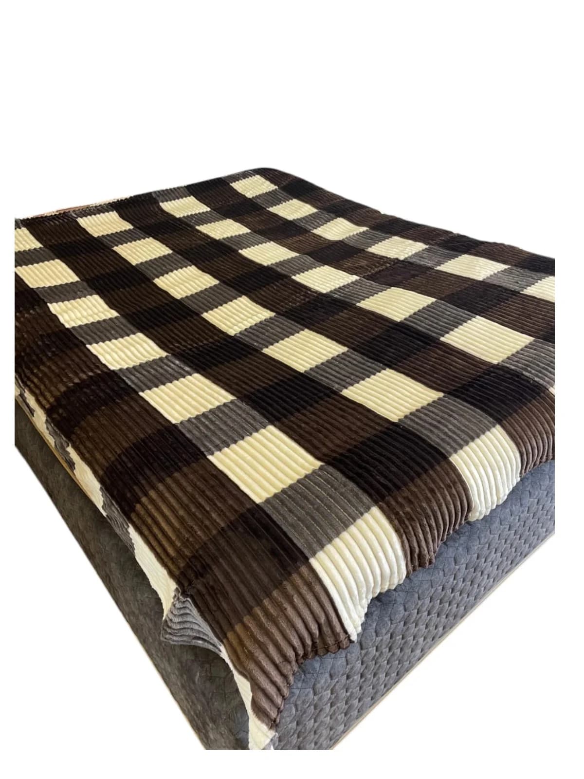 Yataq Örtüyü Bamboo Model 13.26, yeni model, yaz-yay-payız fəsilli, bamboo materiallı, kletka (şahmat) naxışlı - GS_1_027