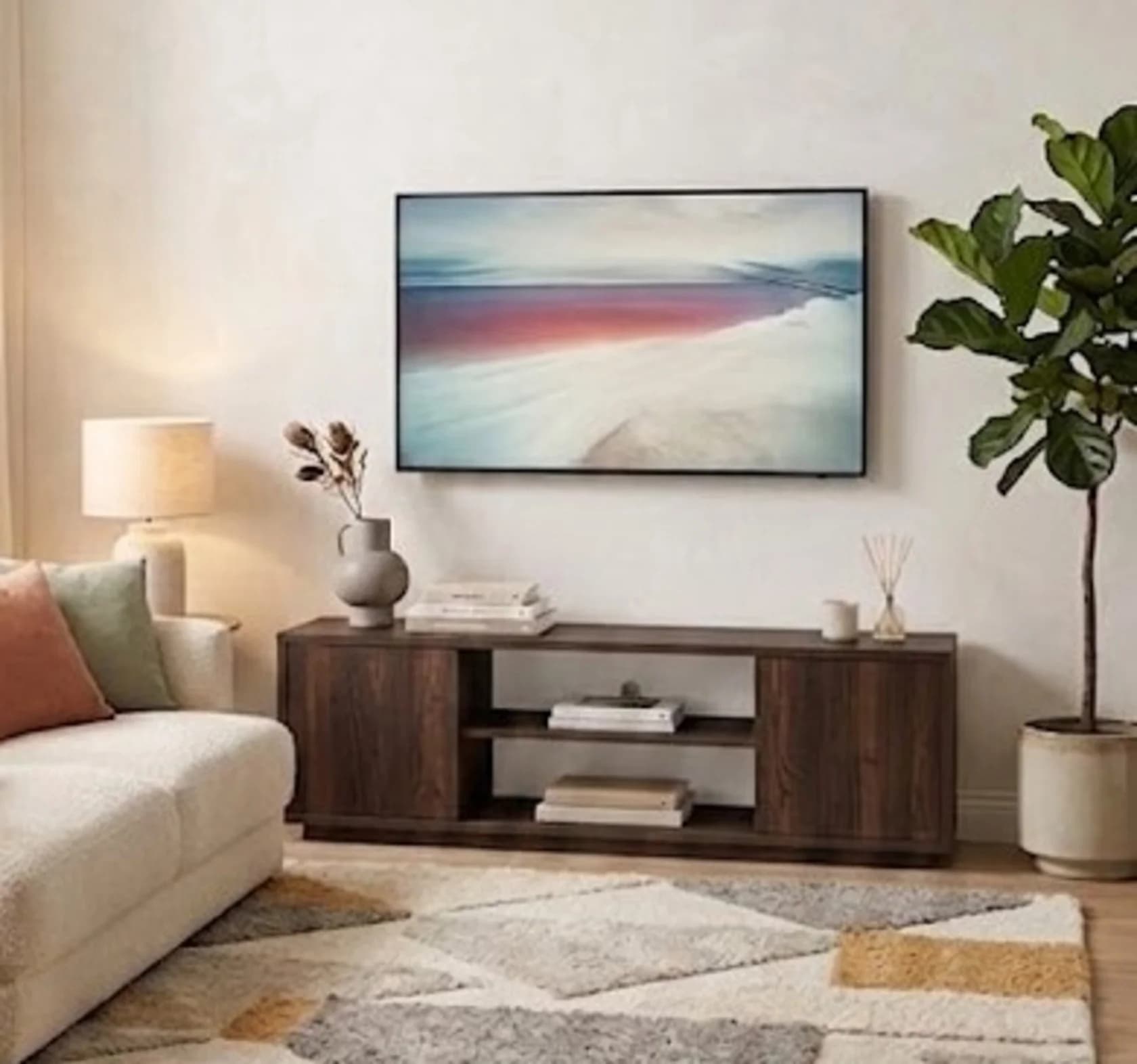 TV üçün tumba MB 14, laminat, Venge, 160x45x40 sm
