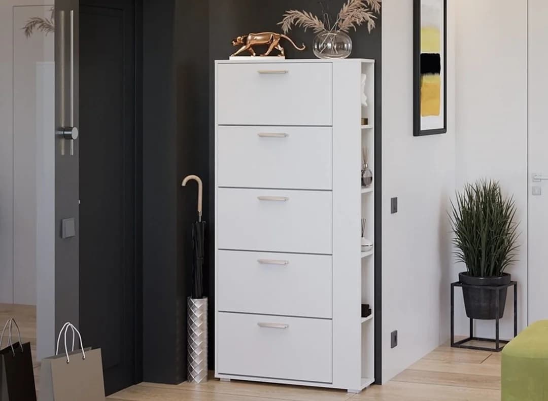 Ayaqqabı üçün tumba SO0020, laminat, ağ