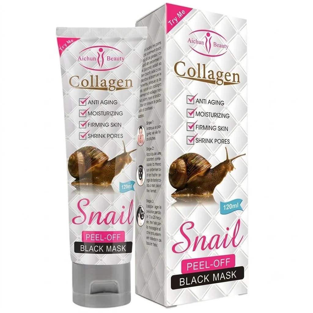 Qara nöqtələrə qarşı maska Collagen Snail 120 ml