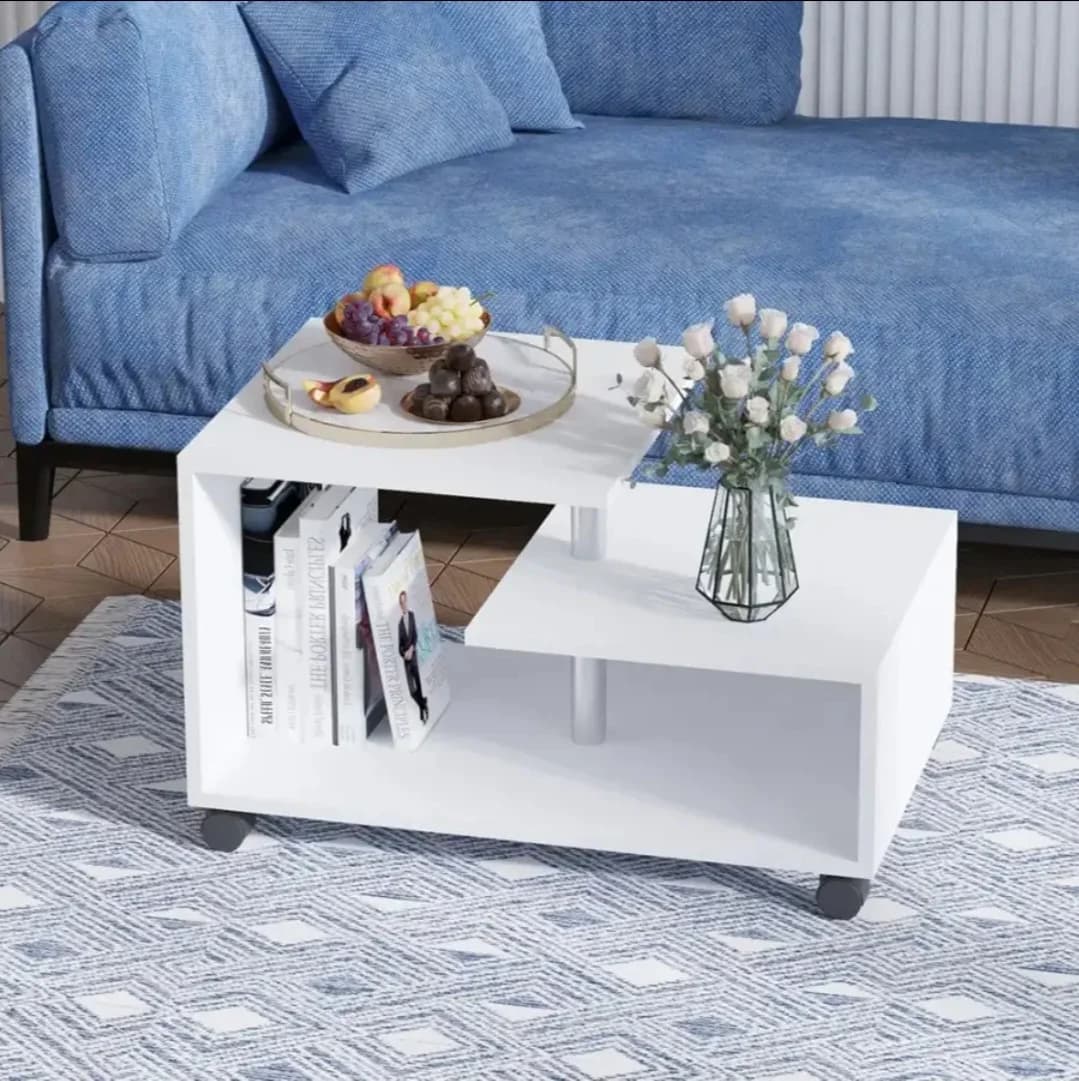 Jurnal masası SO0013, laminat, ağ, 52.5x80x40 sm — изображение 2