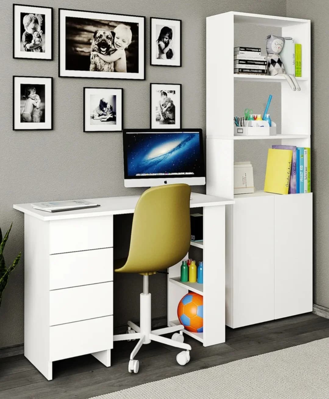 Kompyuter masası s031, laminat, ağ — изображение 4