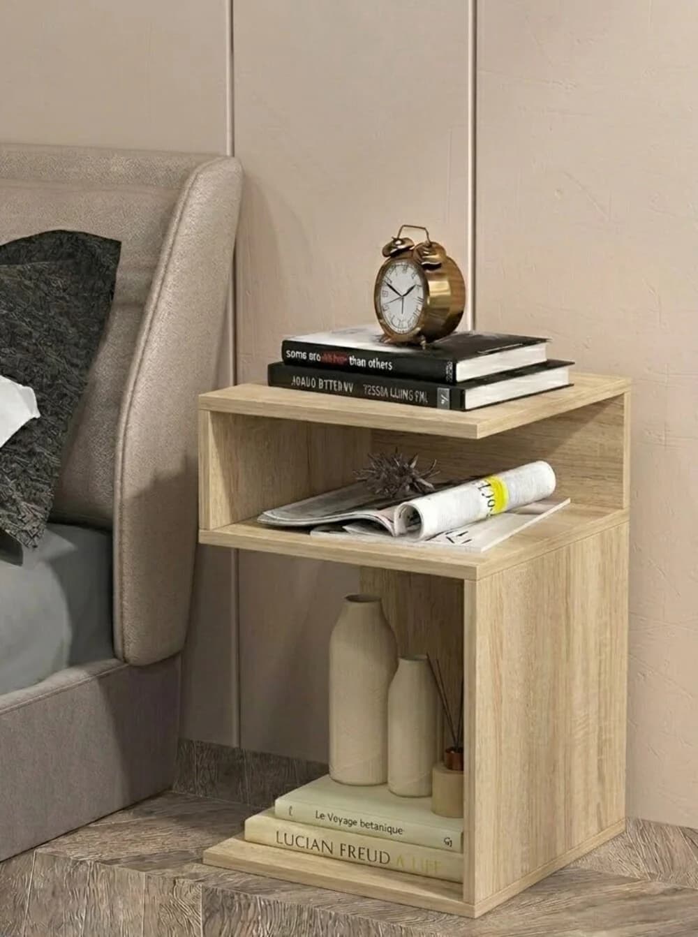 Çarpayıyanı tumba MB 2, Laminat, Sonoma, 60x30x30 sm