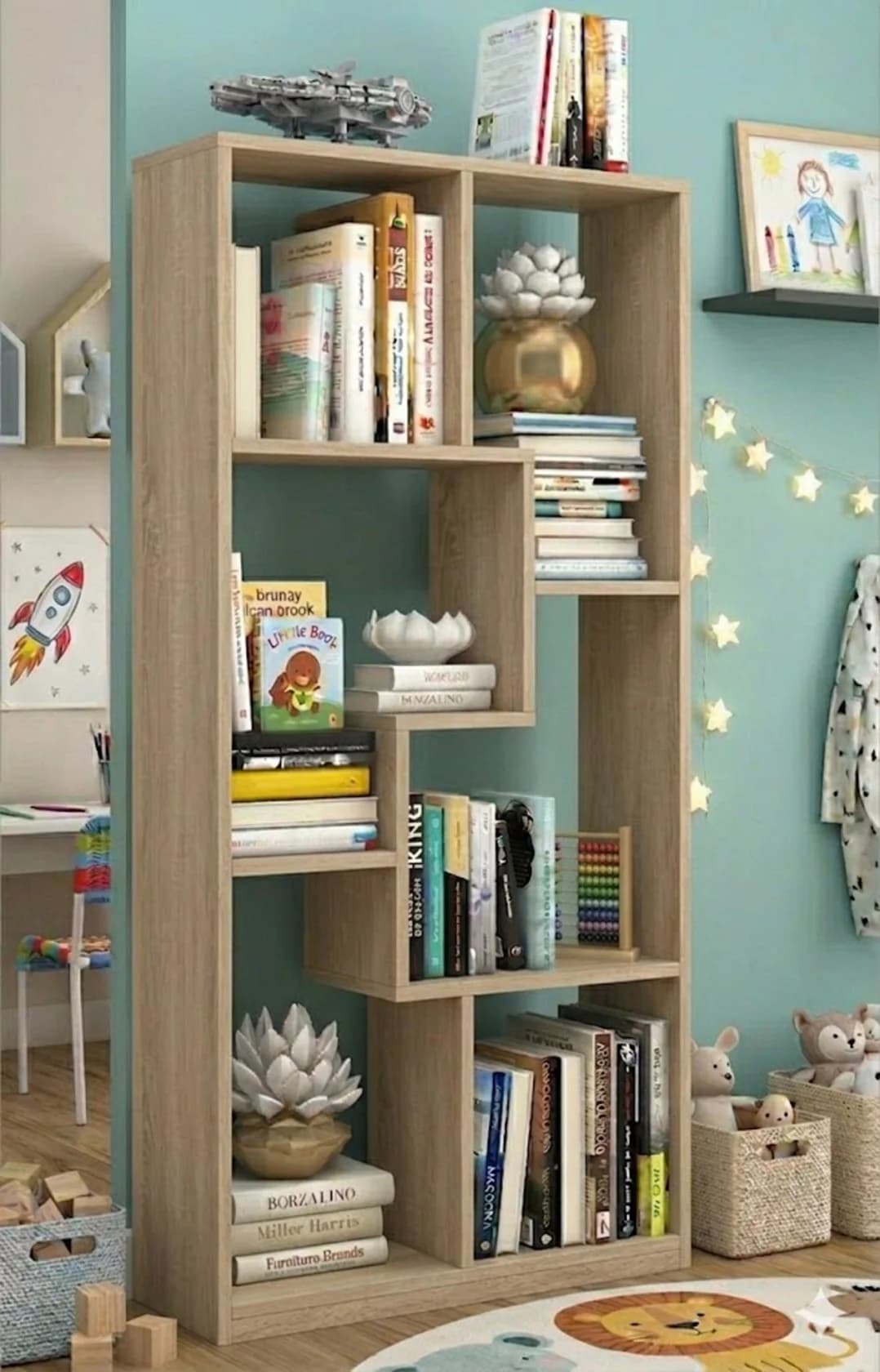 Stellaj MB14, laminat, 180х90х30 sm, açıq qəhvəyi