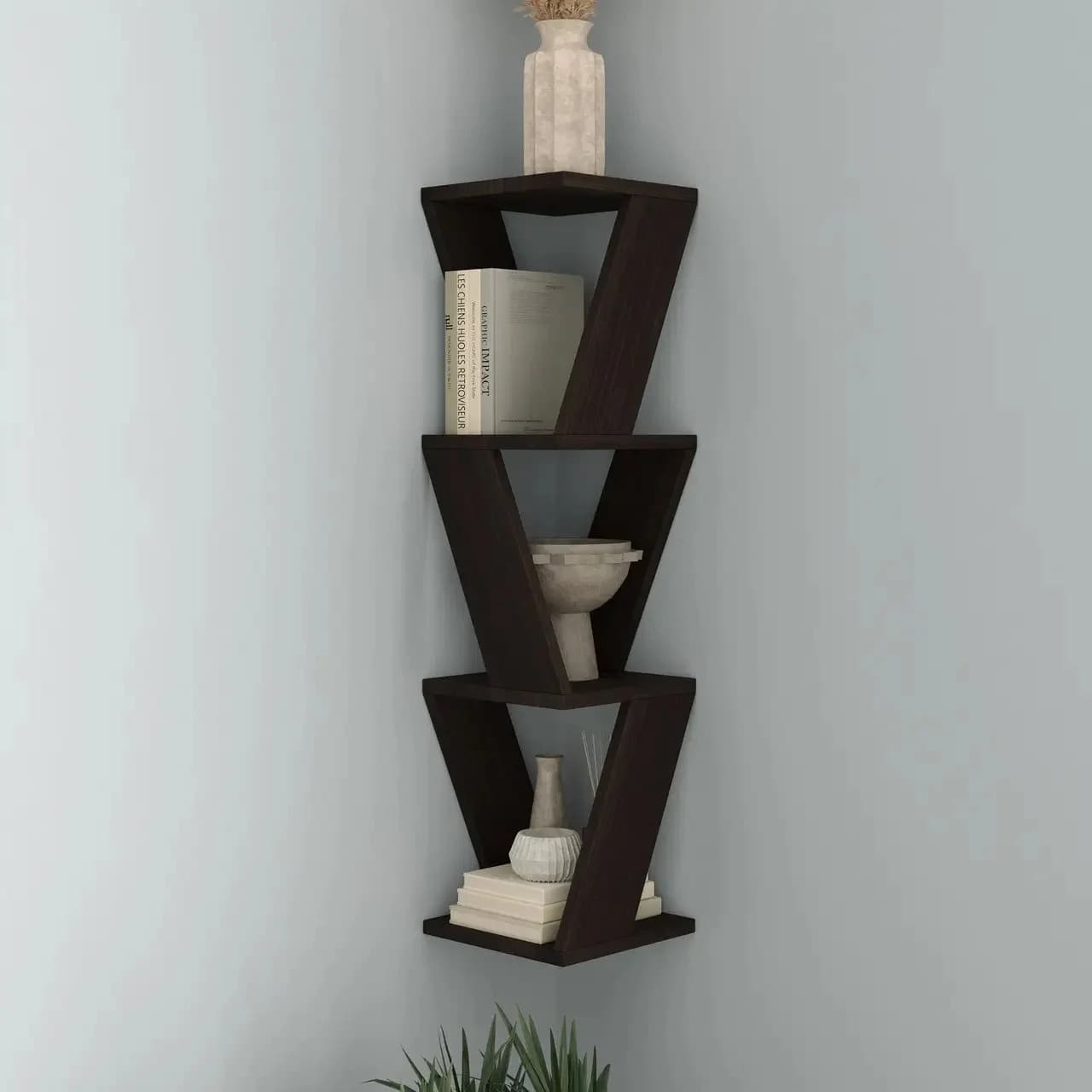 Divar rəfi Yagmur, Laminat, Venge, 84x20x20 sm