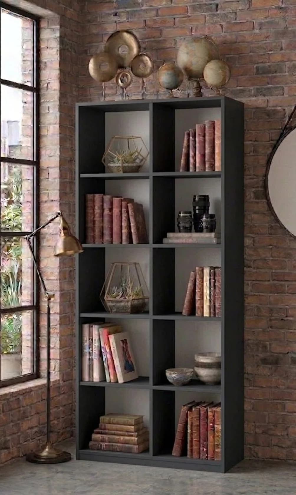 Stellaj MB15, laminat, 170х70х28 sm, antrasit