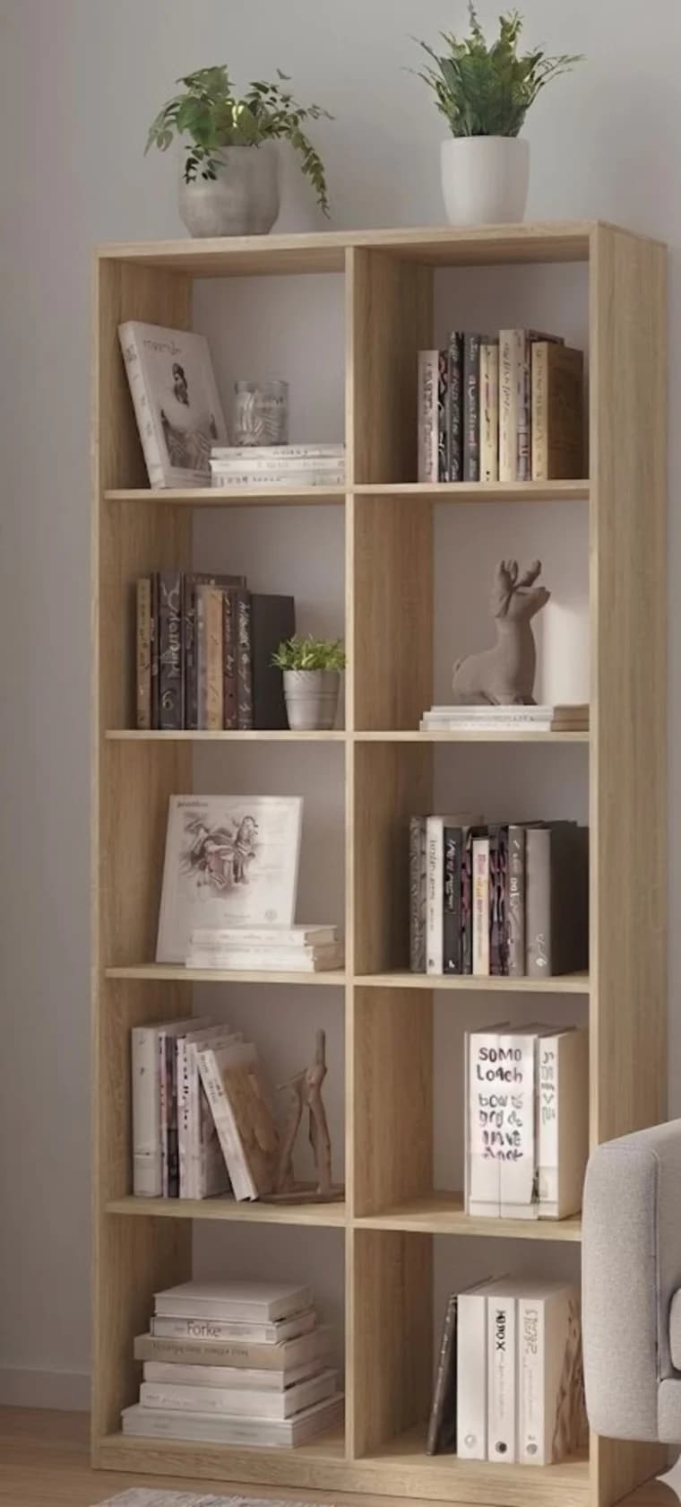 Stellaj MB4, laminat, 200x80x36 sm, açıq qəhvəyi