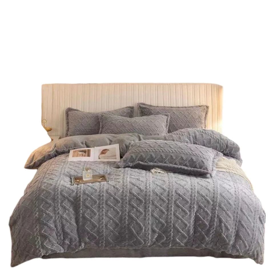 Yataq dəsti model 9.5, villor material, 230x250 sm porostin, 200x230 sm padadenik, 50x70 sm iki ədəd yastıq, yalnız taxt üçün - GS_1_040