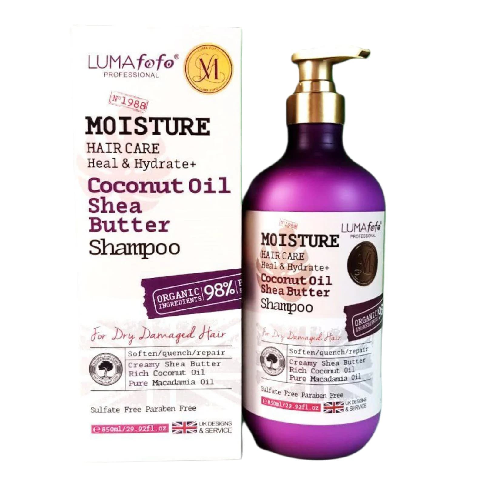 Şampun Luma Fofo Heal & Hydrate+ Moisture 850 ml
