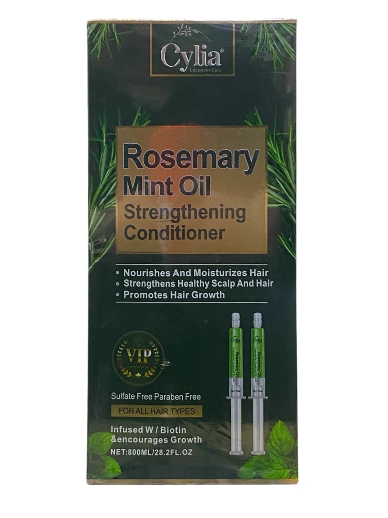 Kondisioner Cylia Rosemary Mint Oil Strengthening 800 ml