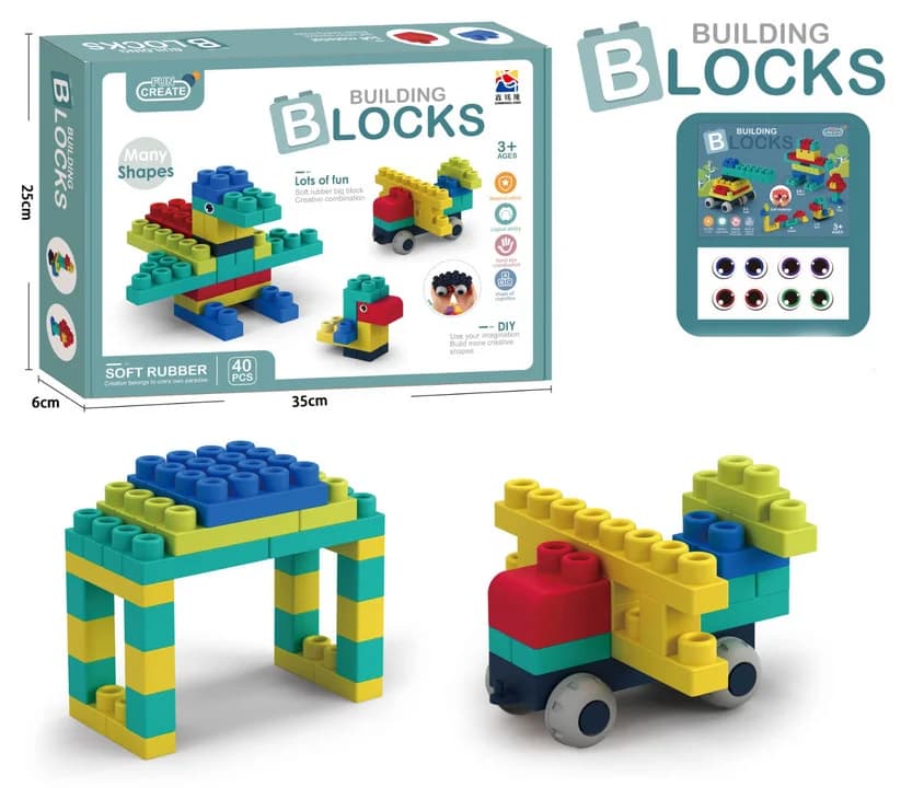 Blok Konstruktor Building Blocks 3 Yaşdan