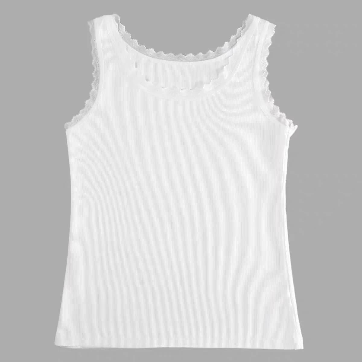 Qadınlar üçün mayka 10, ağ, pambıq, ölçü One size