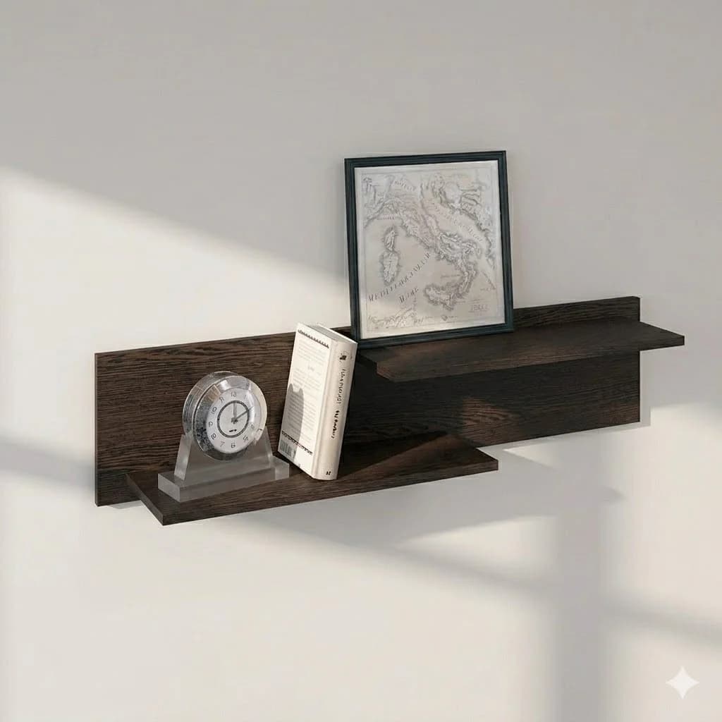 Rəf 62962645, laminat, venge, 100x25x20 sm