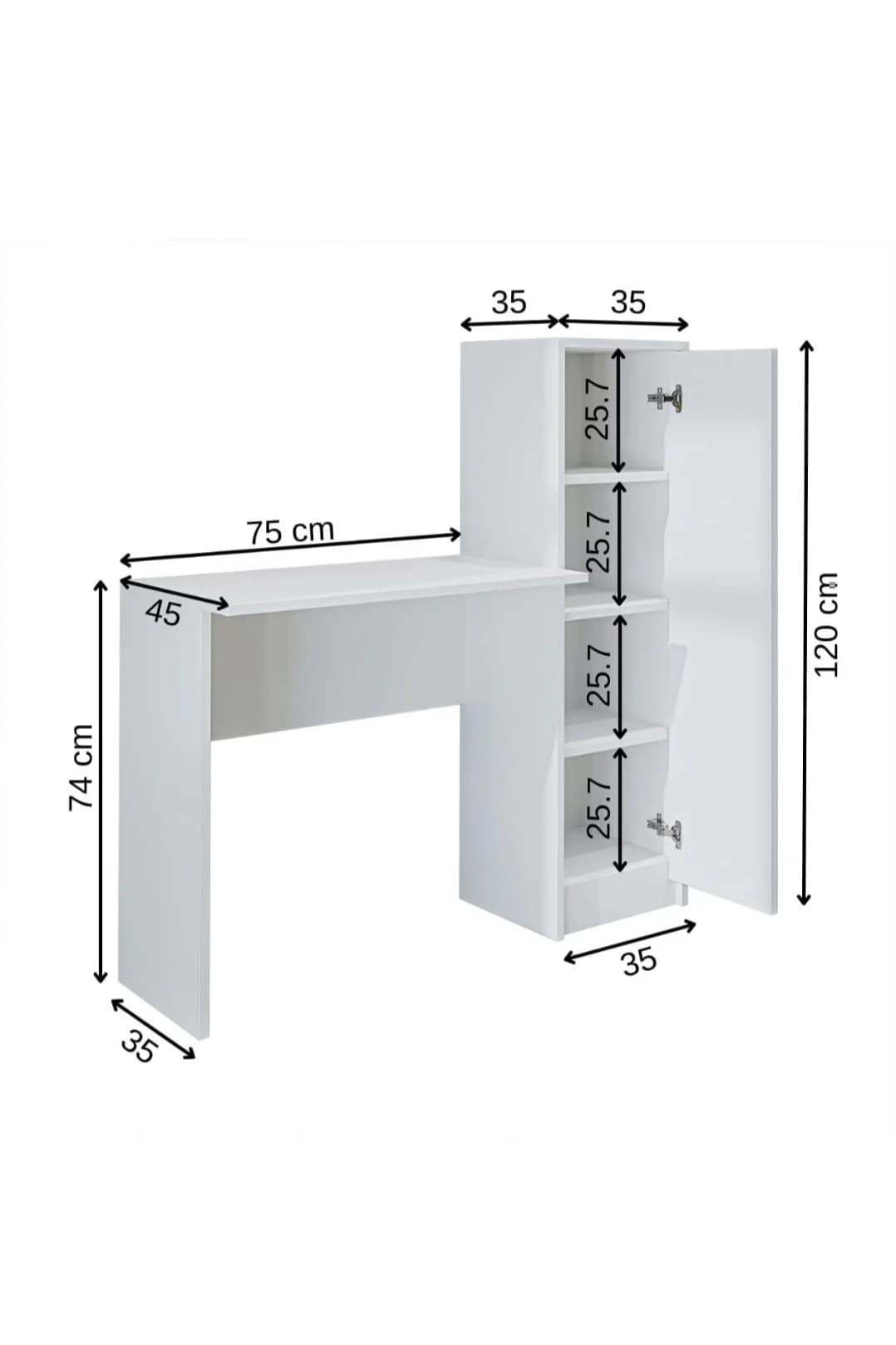 Yazı masası SO0035, laminat, 120x110x45 sm, ağ — изображение 2