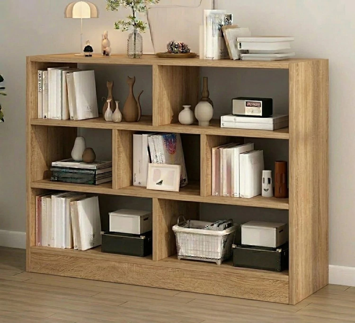 Stellaj MB6, laminat, , 72x100x30 sm, açıq qəhvəyi