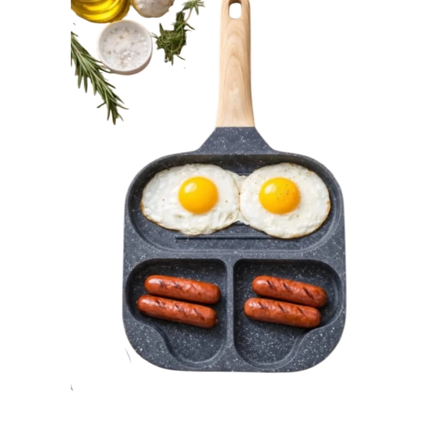 Tava, qranit, 3 bölməli
