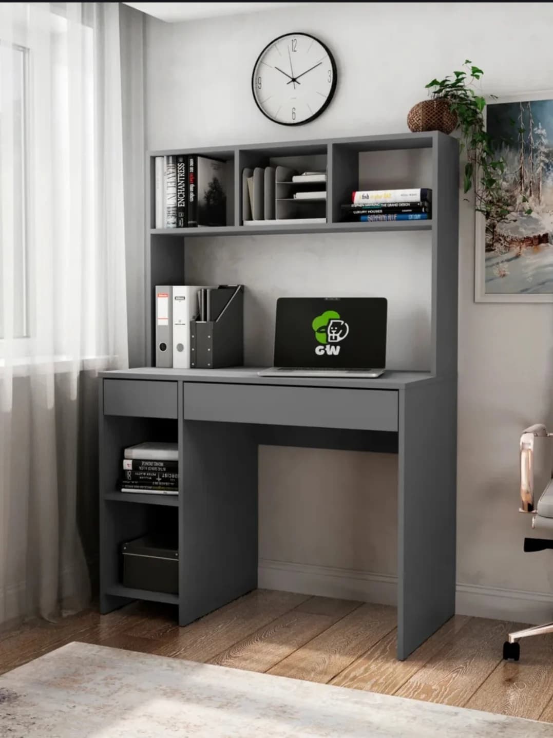 Yazı masası S0012, laminat, 148x100x50 sm