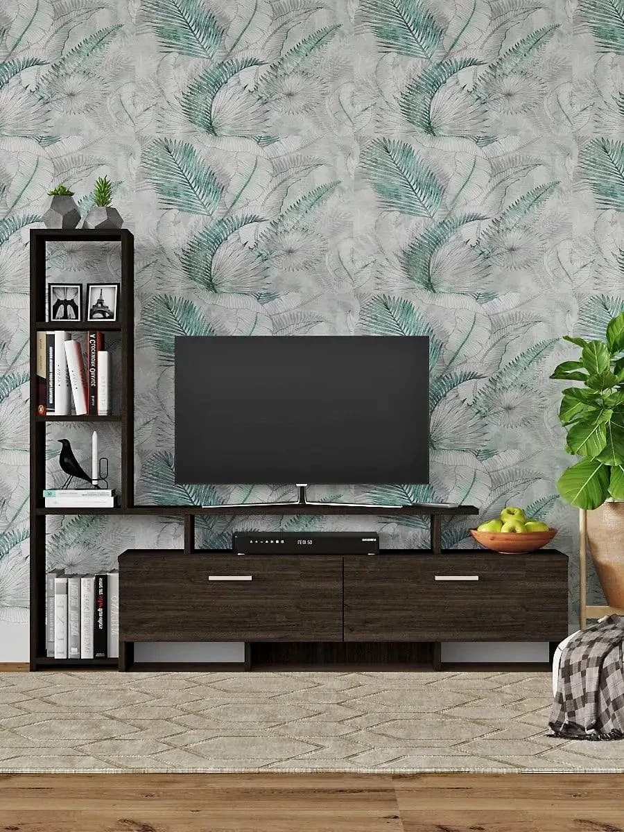 TV üçün tumba Yagmur, laminat, venge, 135x25x112 sm