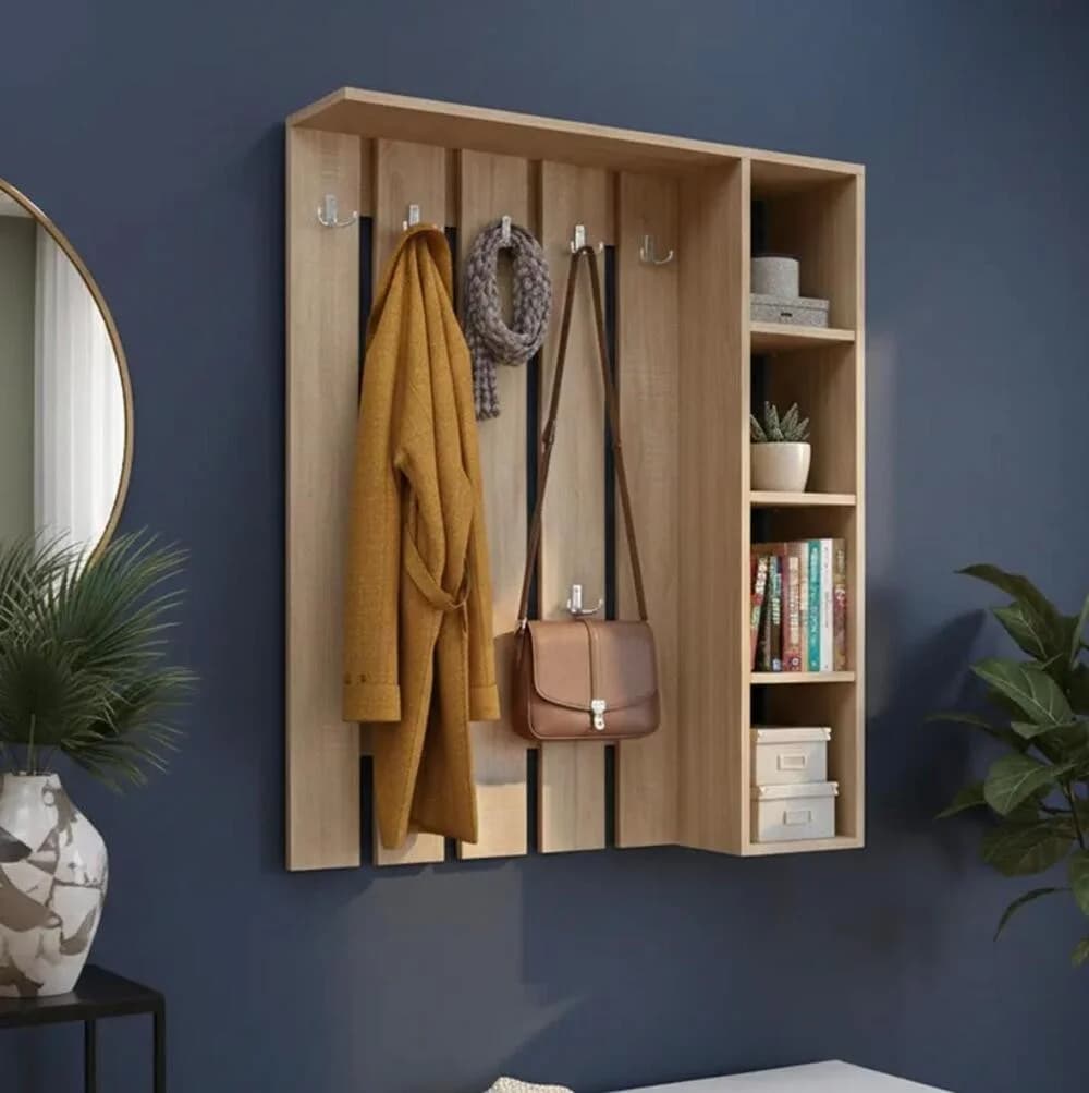 Divarüstü asılqan MB3, sonoma, laminat, 100x110x25 sm
