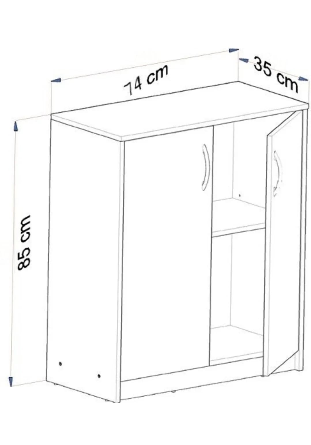 Komod SO56, laminat, 85x35x74 sm — изображение 3
