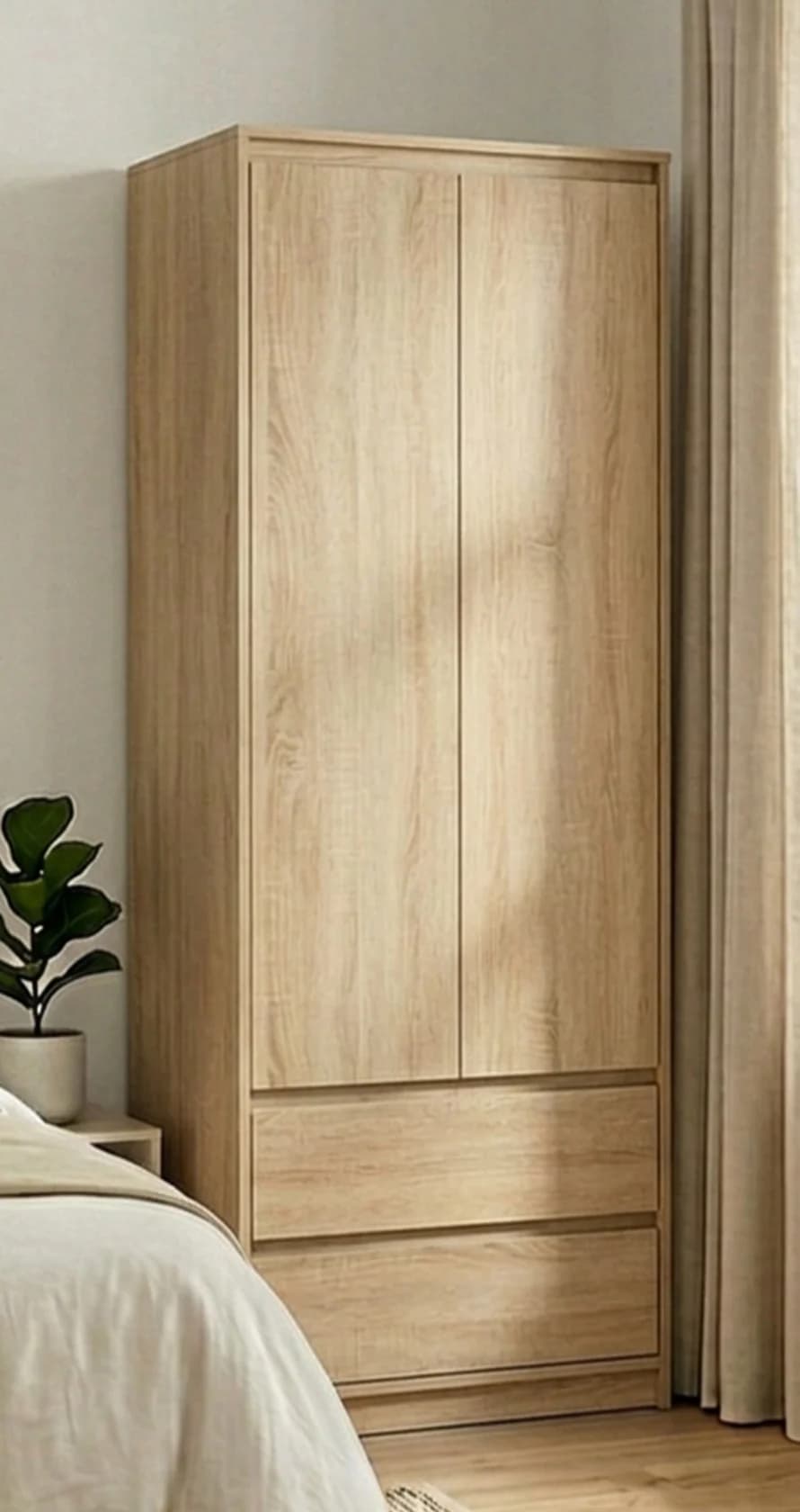 Döşəməüstü dolab MB 4, laminat, Sonoma, 190x80x52sm