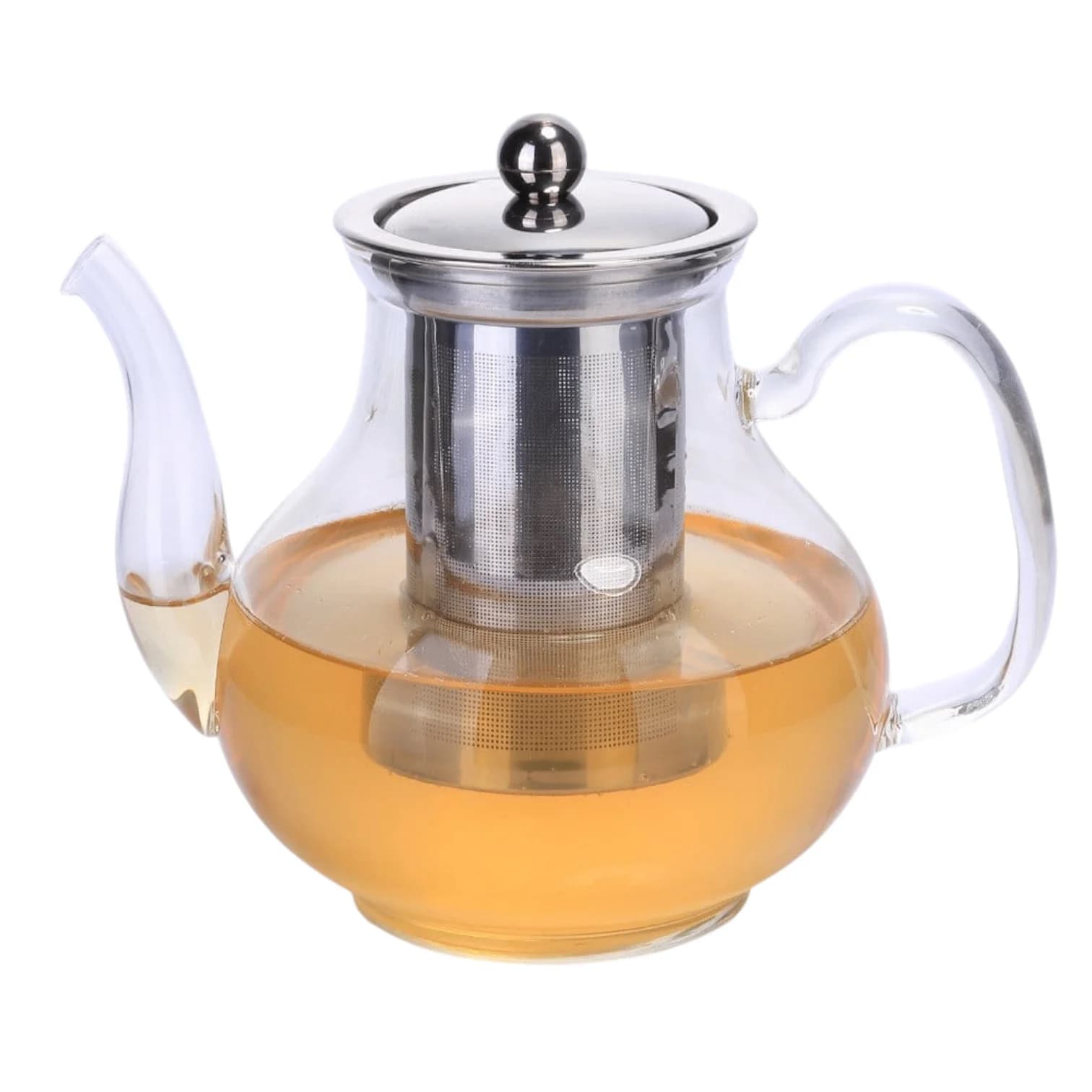 Dəmləmə çaydanı GR-44, şüşə, süzgəc ilə, 1200 ml