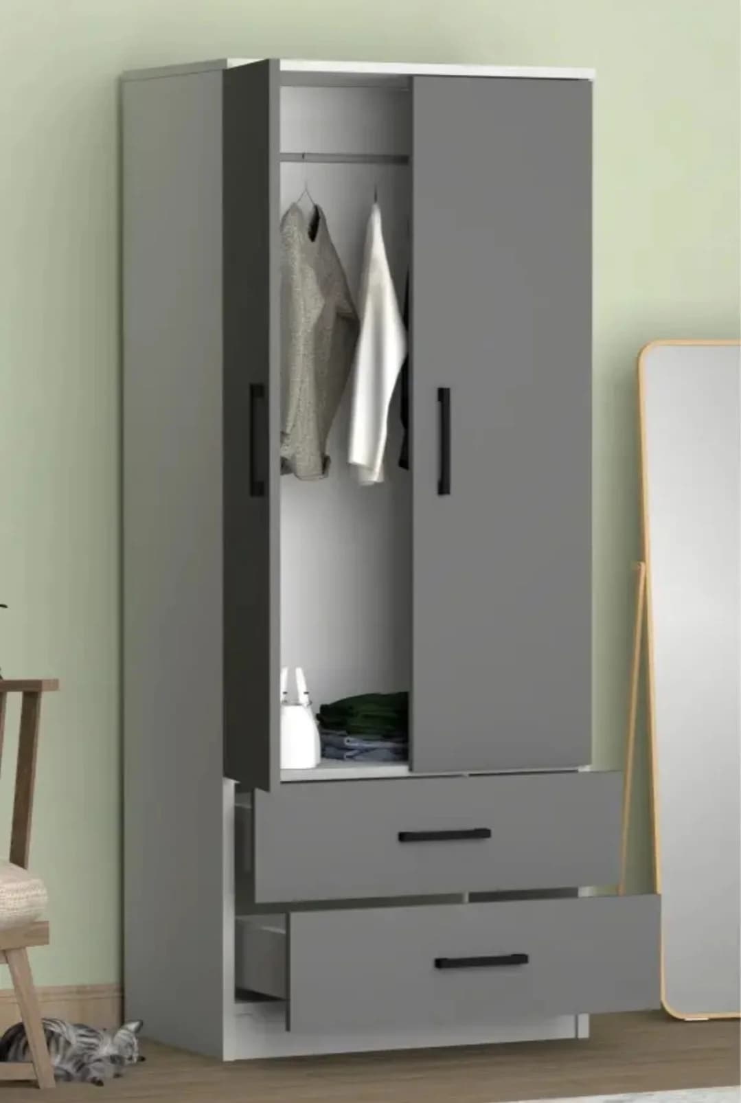 Döşəməüstü dolab SO87, laminat, 172x60x45 sm — image 3
