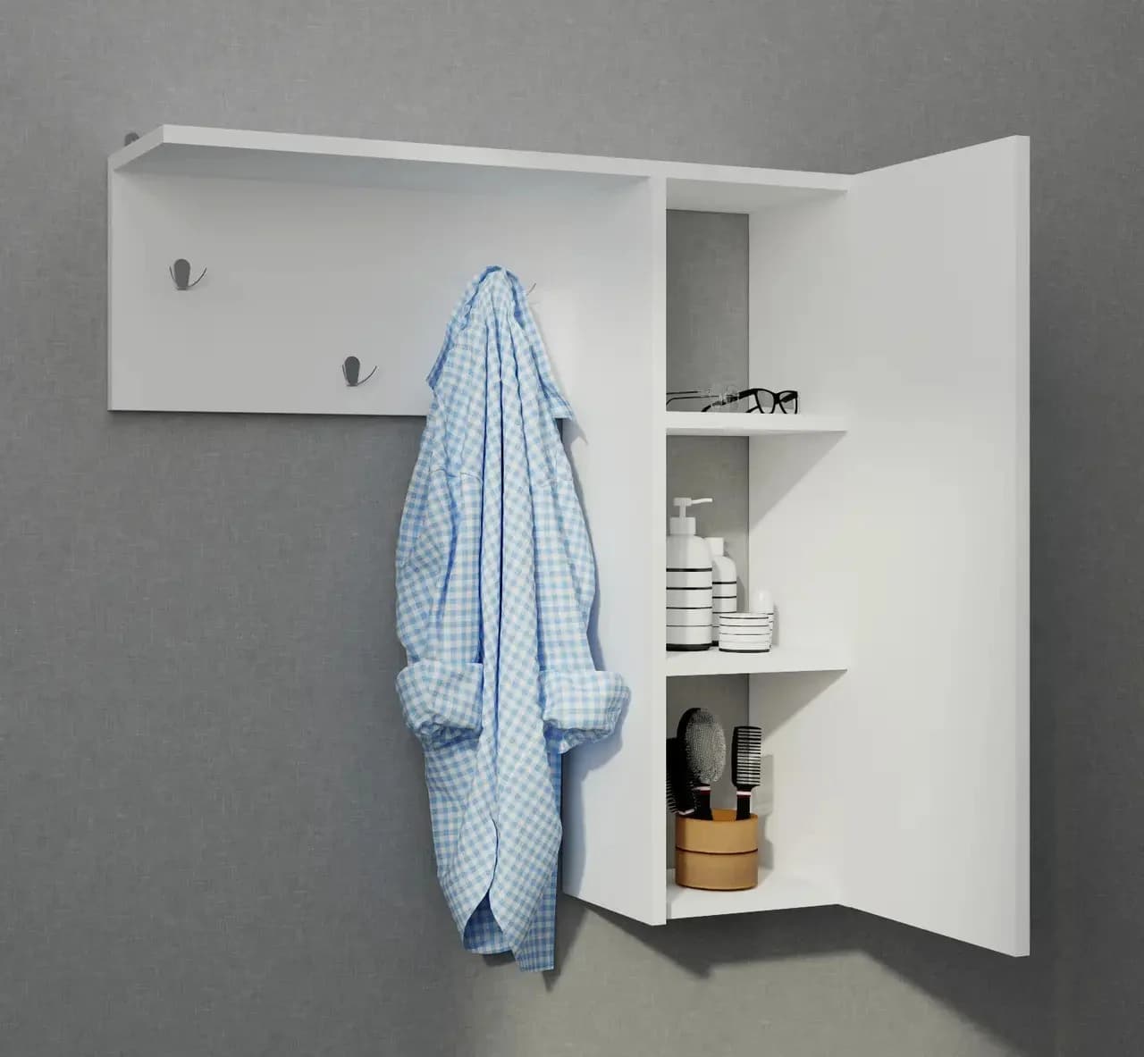 Asılqan Yagmur, laminat, ağ, 75x75x20 sm — изображение 2