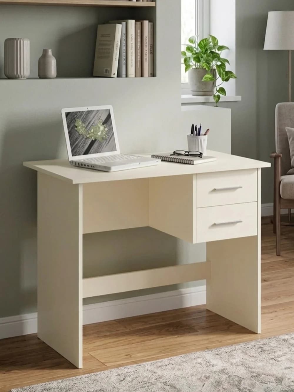 Yazı masası MB 10, bej, laminat, 110x75x50 sm