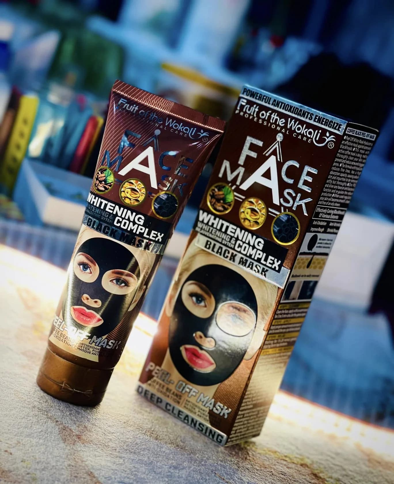 Maska-plyonka Wokali Whitening Coffee Beans 130 ml — изображение 2
