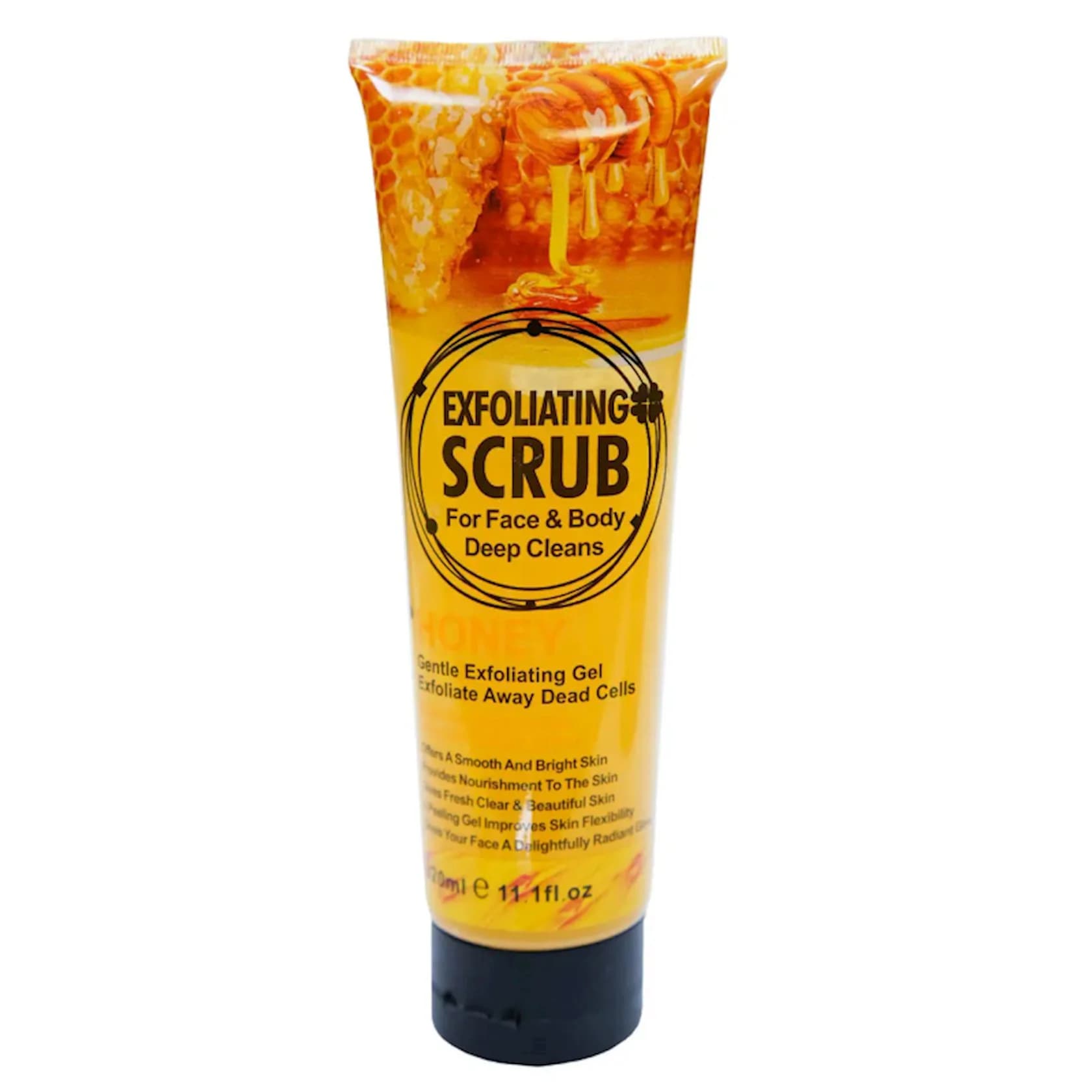 Üz və bədən üçün skrab Wokali Exfoliating Scrub Honey qabıqlaşdırıcı, 320 ml