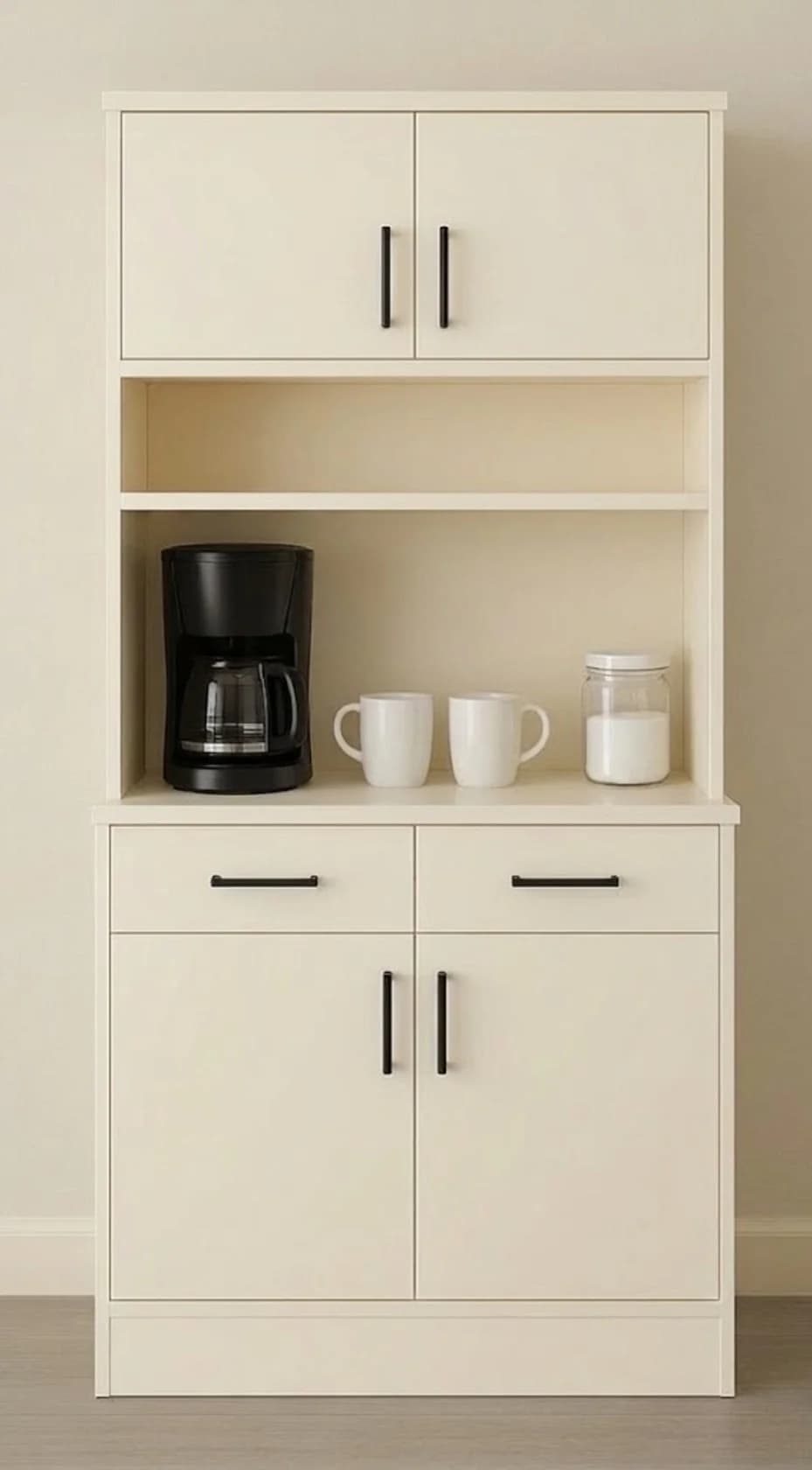 Şkaf MB1, bej, laminat, 180x80x45 sm