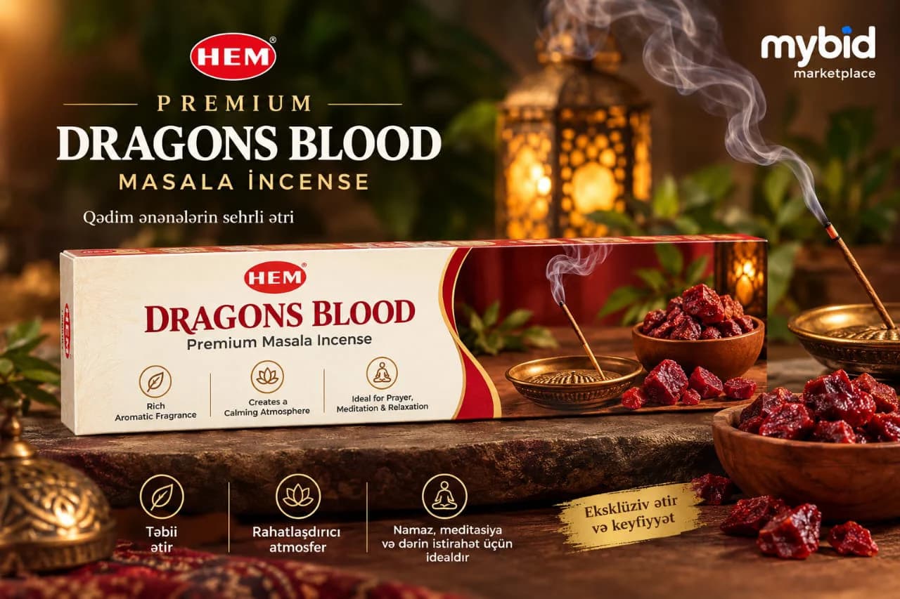 HEM Dragons Blood Premium Masala Ətirli Buxur
