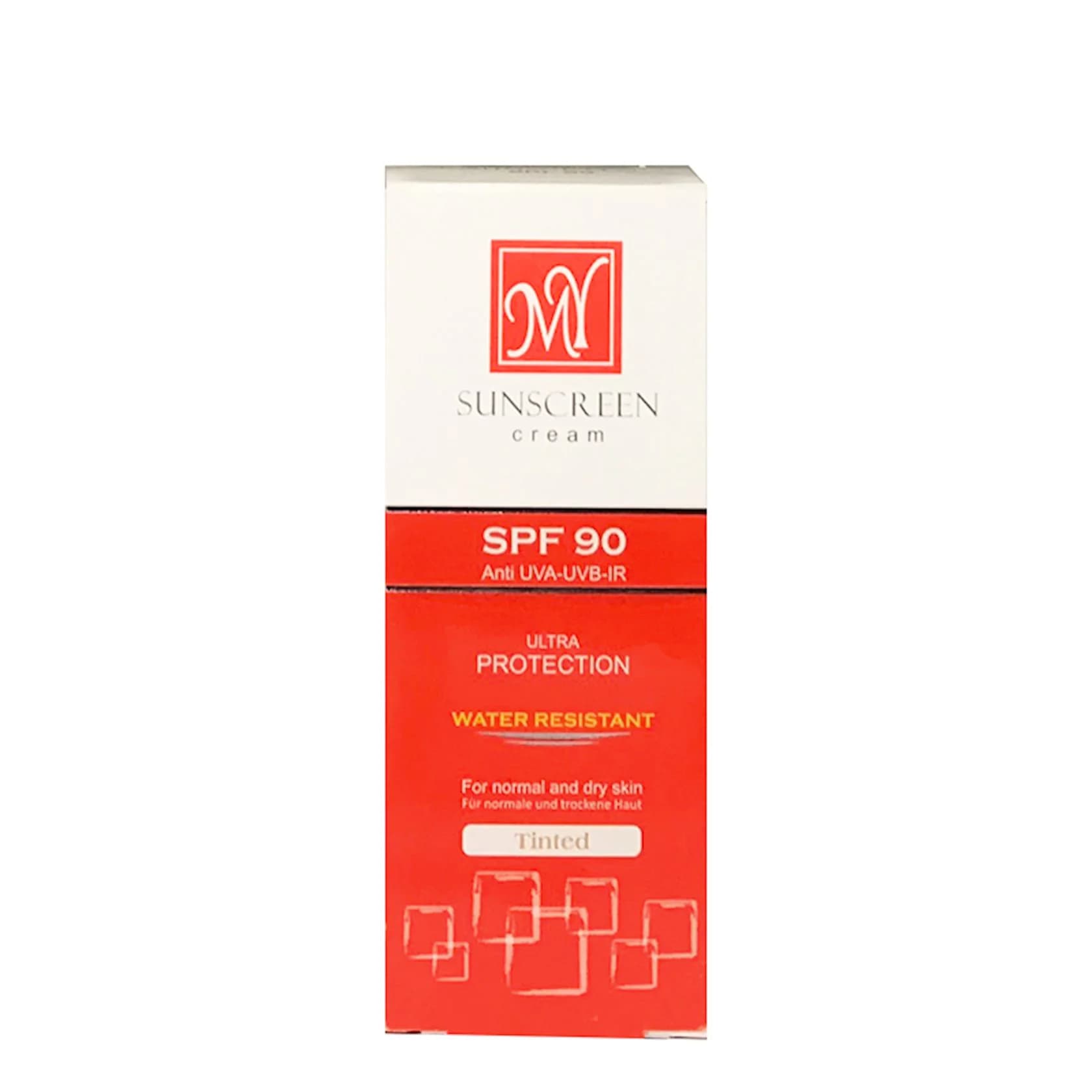 Günəşdən qoruyucu krem MY Sunscreen Water Resistant Tinted SPF90 normal və quru dəri üçün, rəngli, 50 ml — изображение 2