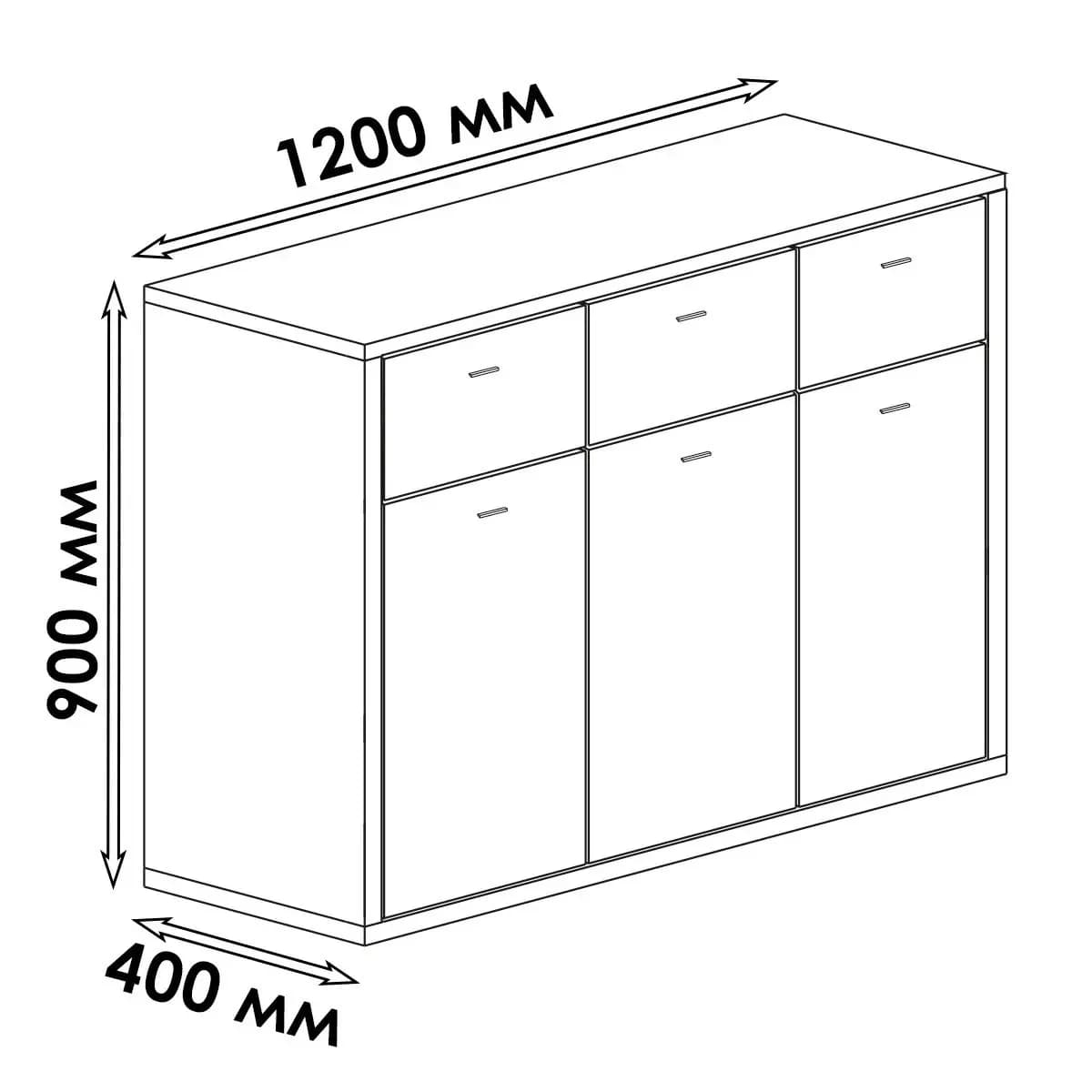 Kamod Yagmur, laminat, venge, 120x90x40 sm — изображение 2