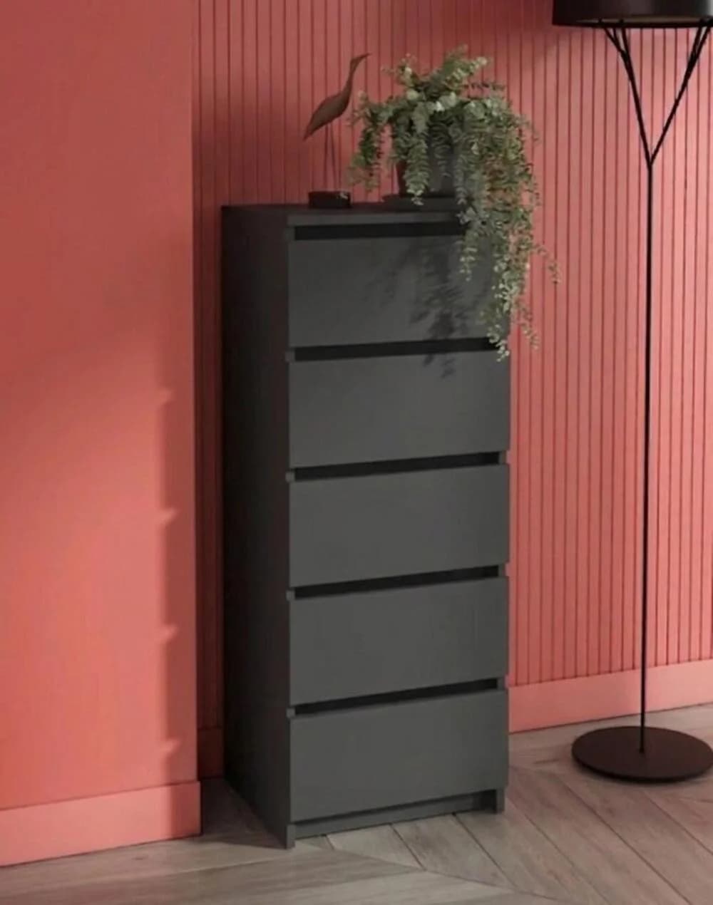 Komod MB 3, laminat, rəng Anthracite, 105x40x35 sm