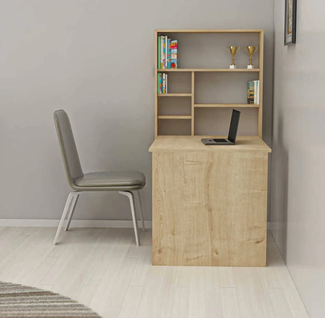 Yazı masası SO0013, laminat, qəhvəyi, 60x90x155 sm — изображение 2