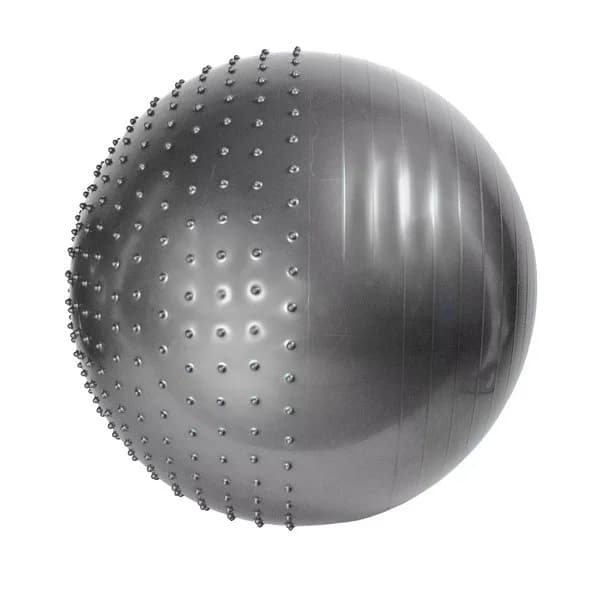 Fitbol, rezin/PVC, boz, 75 sm