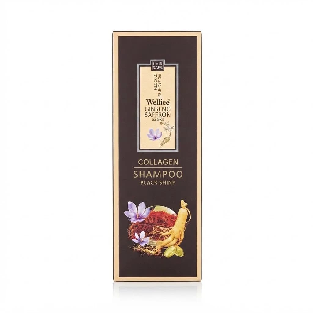 Saçlar üçün şampun Wellice Ginseng Saffron Essence, 500 ml