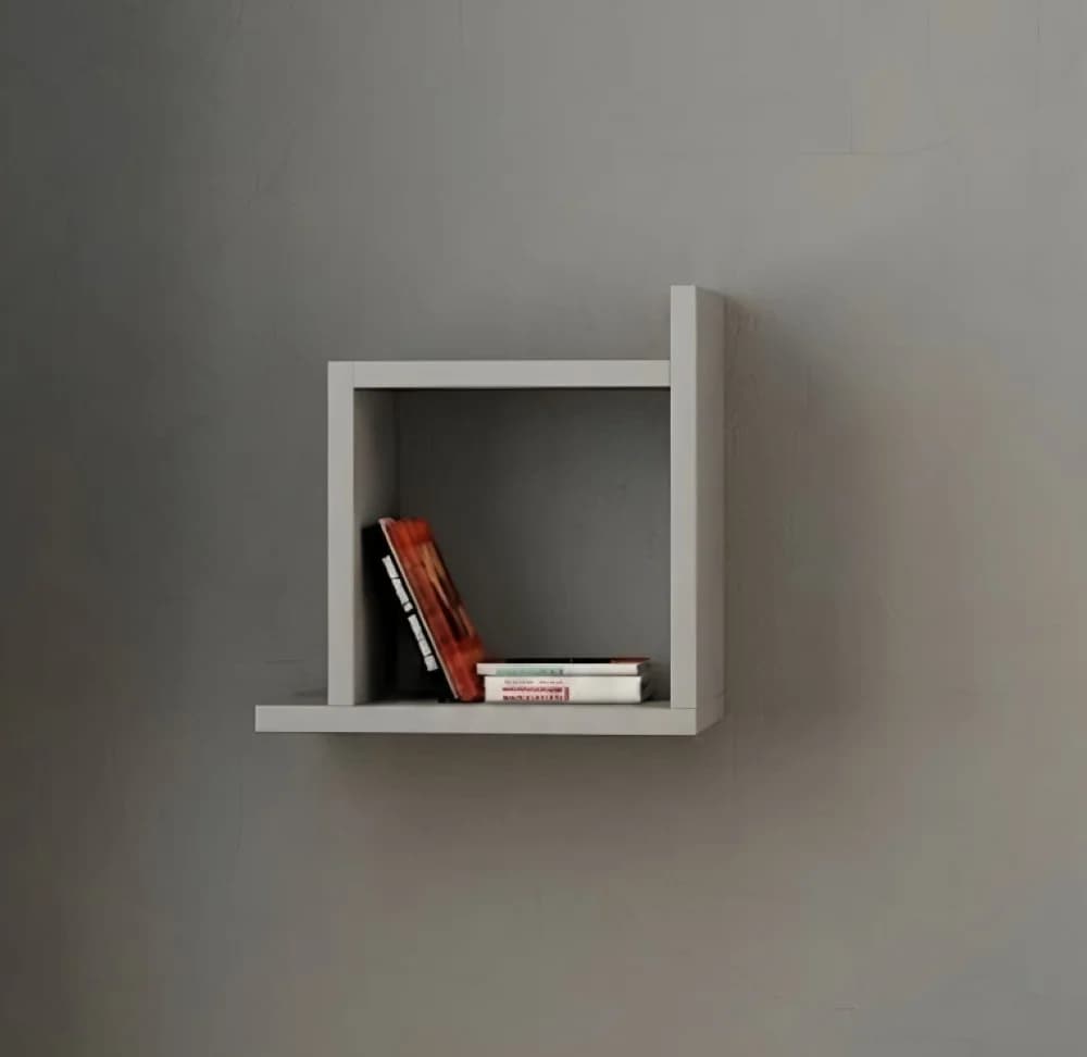 Rəf 13827509, laminat, açıq boz, 30x30x25 sm