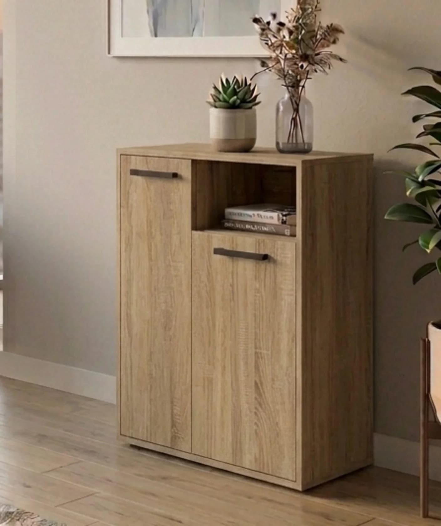 Tumba MB 12, laminat, rəng Sonoma, 90x65x35 sm