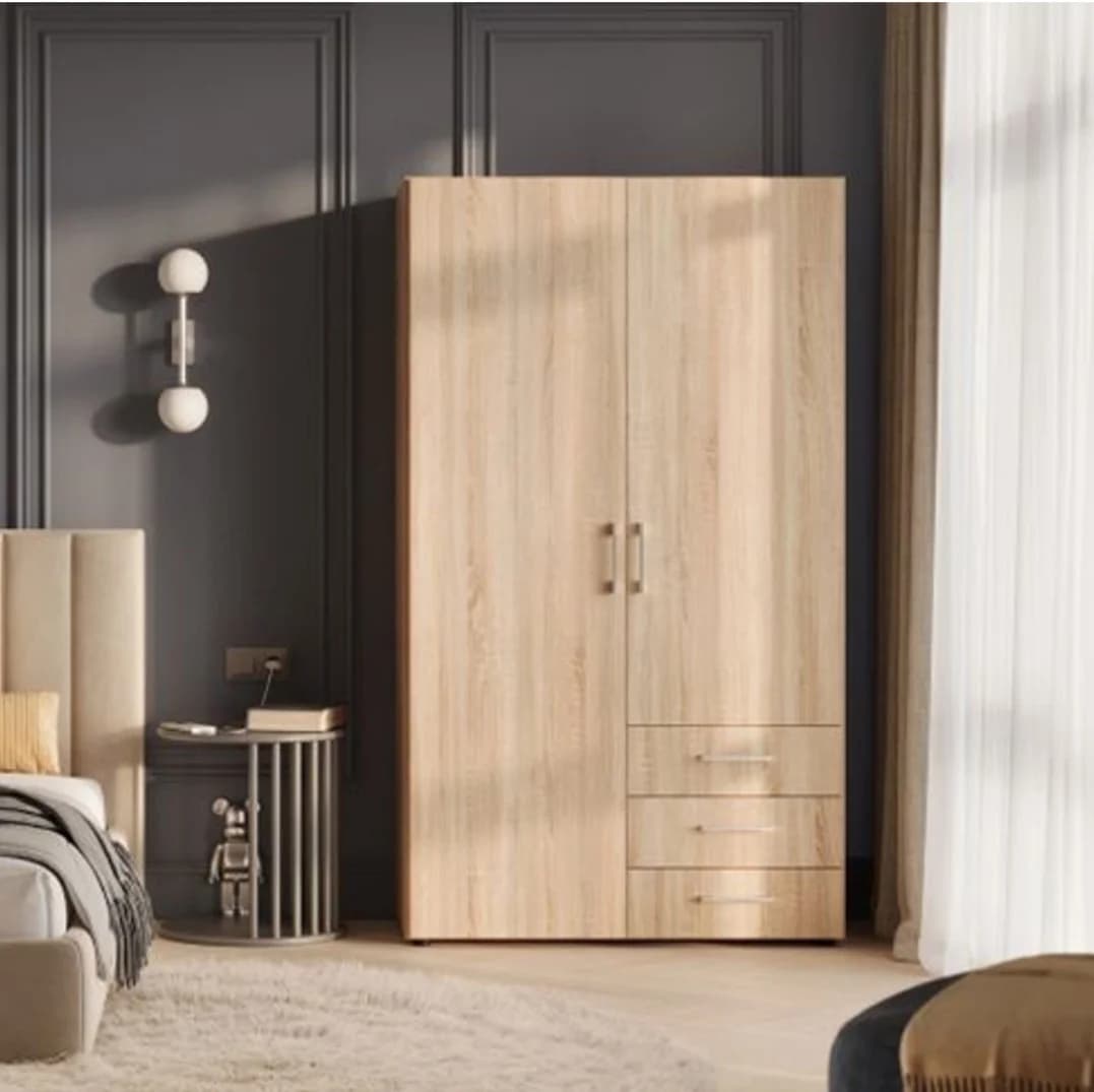 Şkaf SO59, 210x50x60 sm, laminat, bej — image 5