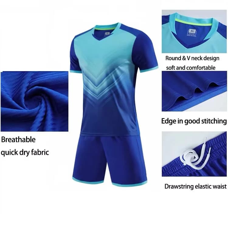 Futbol forması VC_2428841, polyester, göy, ölçü XL — image 3