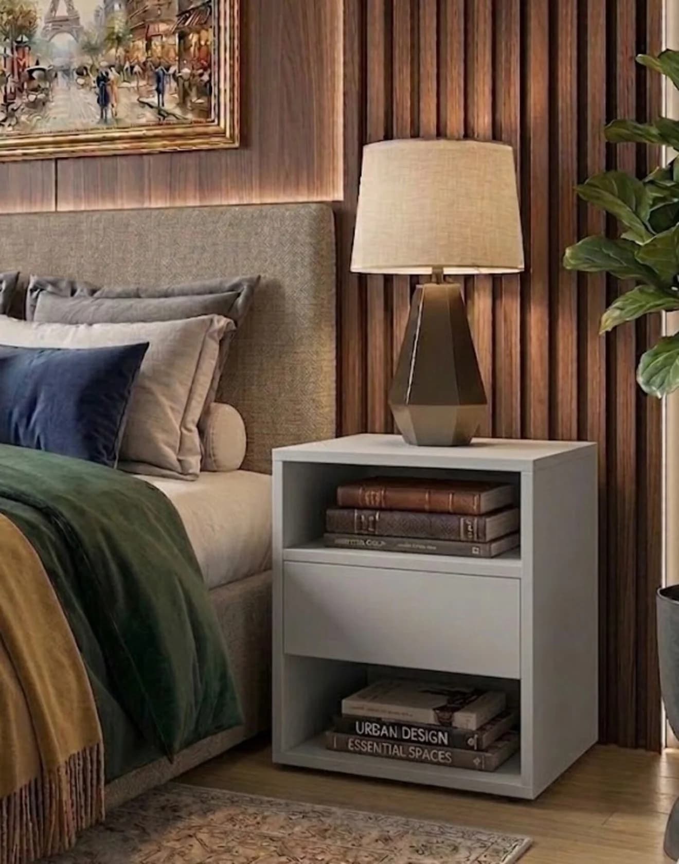 Çarpayıyanı tumba 6191, laminat, boz, 50х40х35 sm